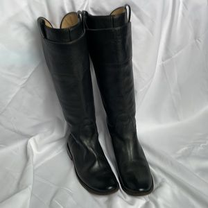 Frye Paige Tall Riding Boot. Black. Size 6.5